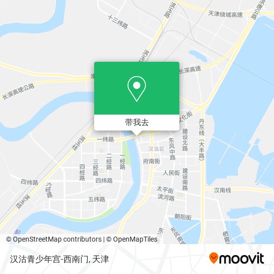 汉沽青少年宫-西南门地图