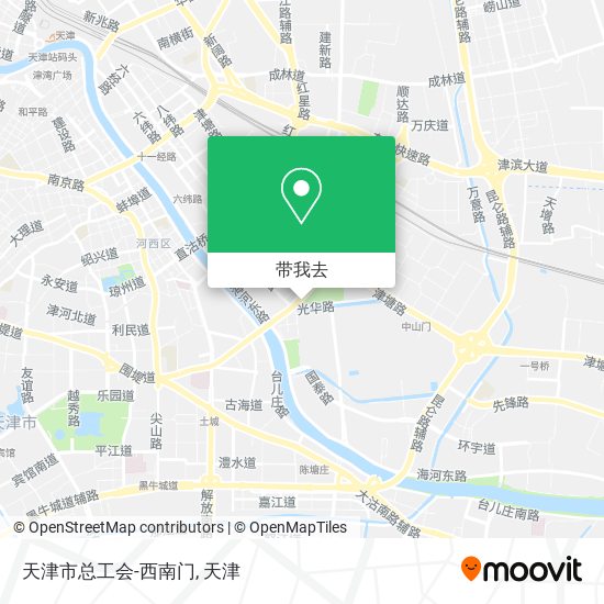 天津市总工会-西南门地图