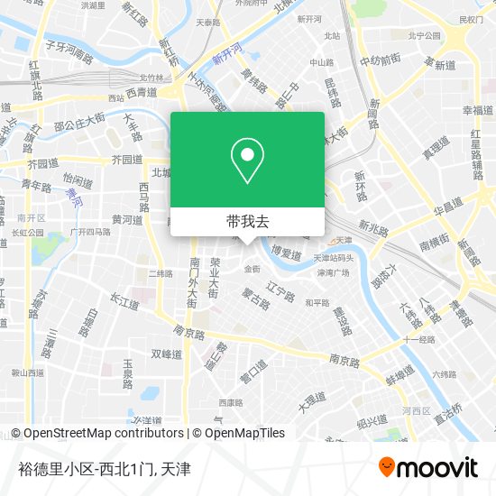 裕德里小区-西北1门地图