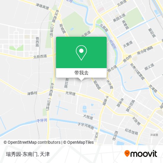 瑞秀园-东南门地图