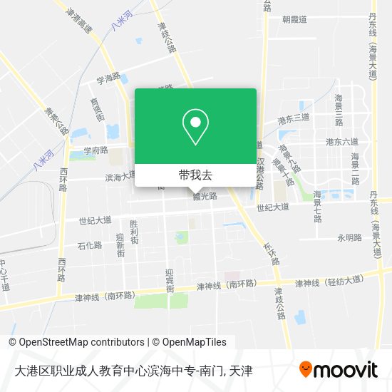 大港区职业成人教育中心滨海中专-南门地图