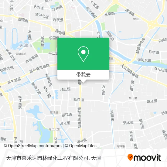 天津市喜乐达园林绿化工程有限公司地图