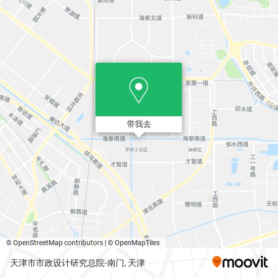 天津市市政设计研究总院-南门地图