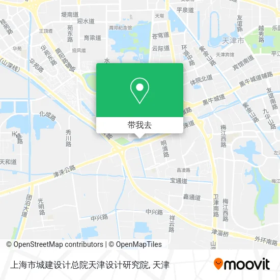 上海市城建设计总院天津设计研究院地图
