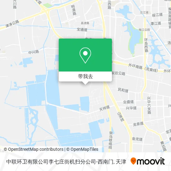 中联环卫有限公司李七庄街机扫分公司-西南门地图