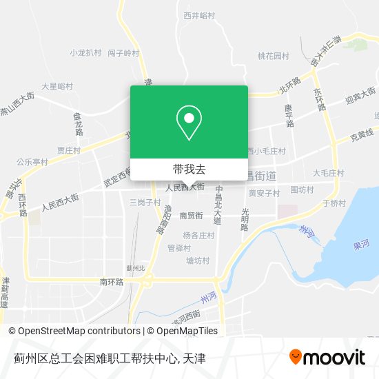 蓟州区总工会困难职工帮扶中心地图