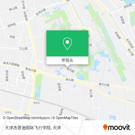 天津杰普逊国际飞行学院地图