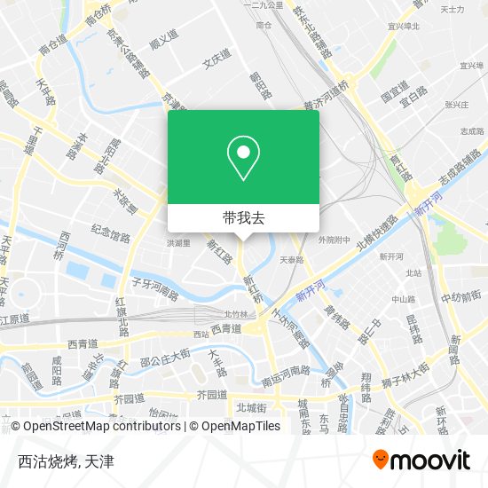 西沽烧烤地图