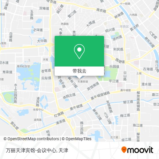 万丽天津宾馆-会议中心地图