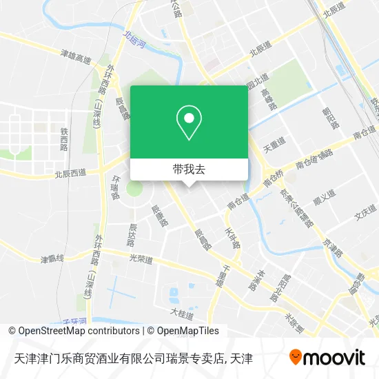 天津津门乐商贸酒业有限公司瑞景专卖店地图