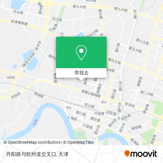 丹阳路与杭州道交叉口地图