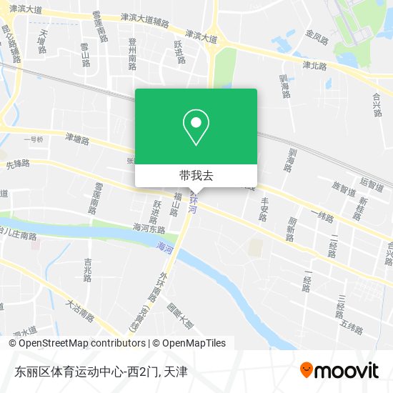 东丽区体育运动中心-西2门地图