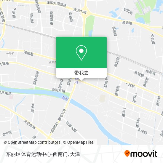 东丽区体育运动中心-西南门地图