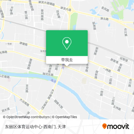 东丽区体育运动中心-西南门地图