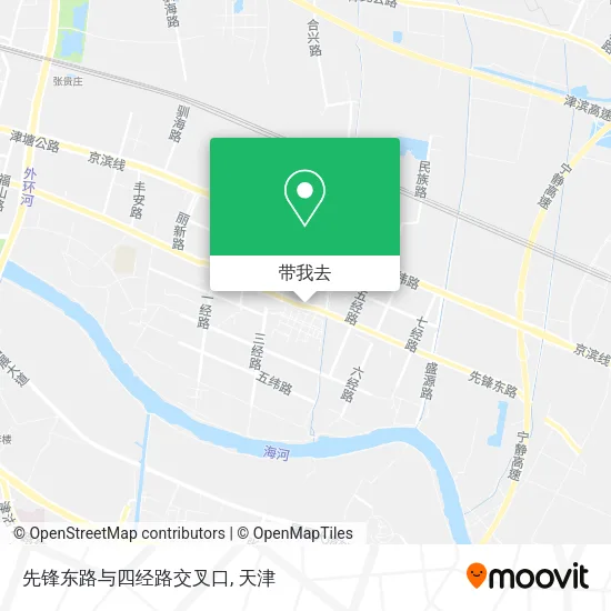 先锋东路与四经路交叉口地图