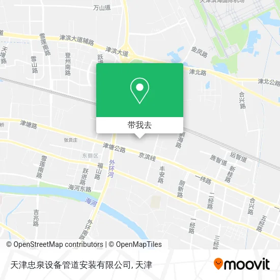 天津忠泉设备管道安装有限公司地图