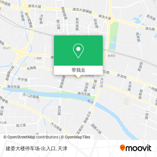 建委大楼停车场-出入口地图