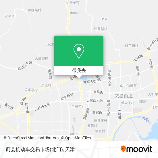 蓟县机动车交易市场(北门)地图