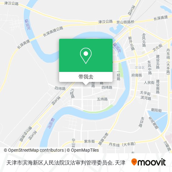 天津市滨海新区人民法院汉沽审判管理委员会地图