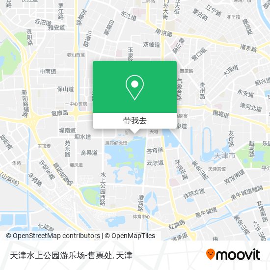 天津水上公园游乐场-售票处地图