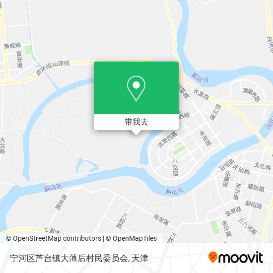宁河区芦台镇大薄后村民委员会地图