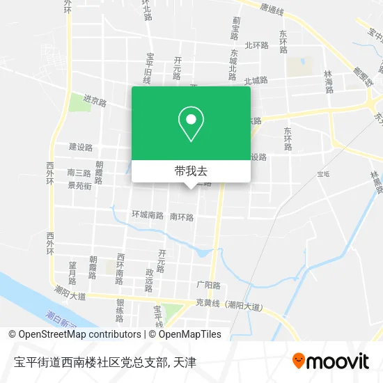宝平街道西南楼社区党总支部地图