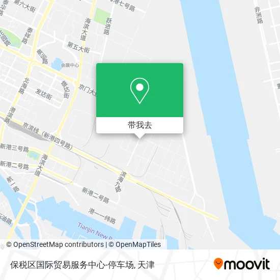 保税区国际贸易服务中心-停车场地图
