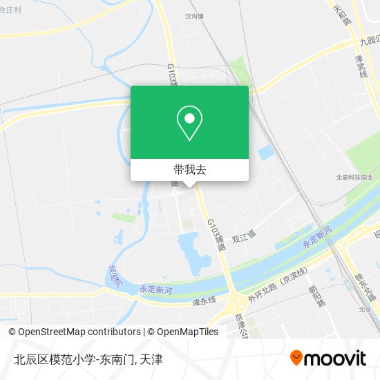 北辰区模范小学-东南门地图