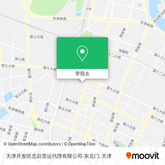 天津开发区北后货运代理有限公司-东北门地图