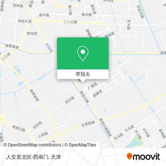 人安里北区-西南门地图