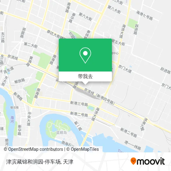 津滨藏锦和润园-停车场地图