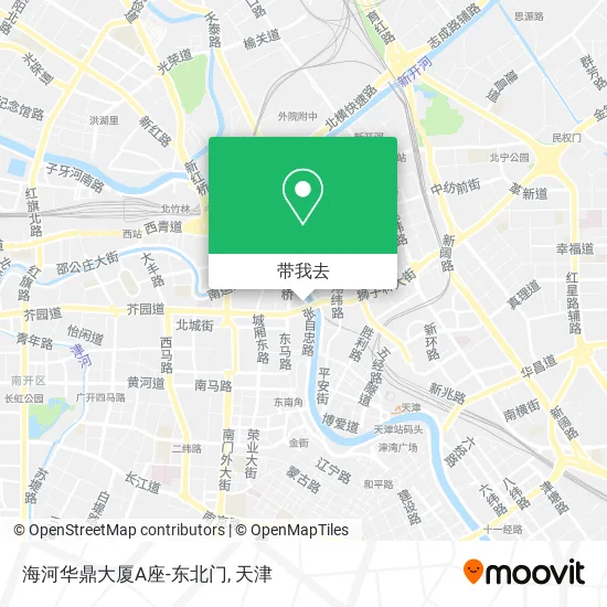 海河华鼎大厦A座-东北门地图