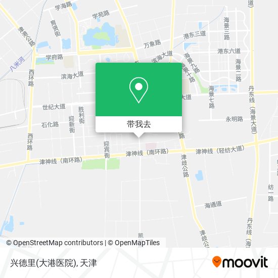兴德里(大港医院)地图
