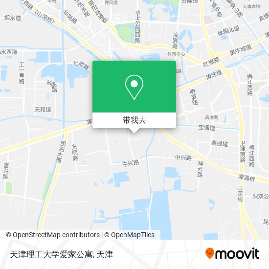 天津理工大学爱家公寓地图