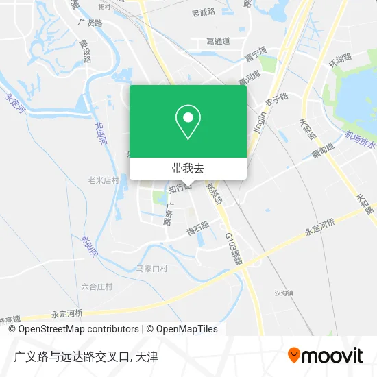 广义路与远达路交叉口地图