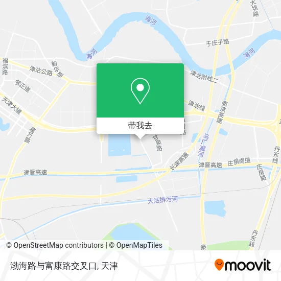 渤海路与富康路交叉口地图