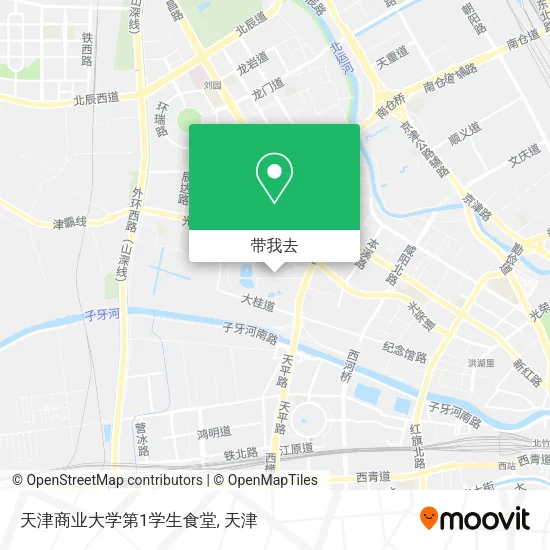 天津商业大学第1学生食堂地图