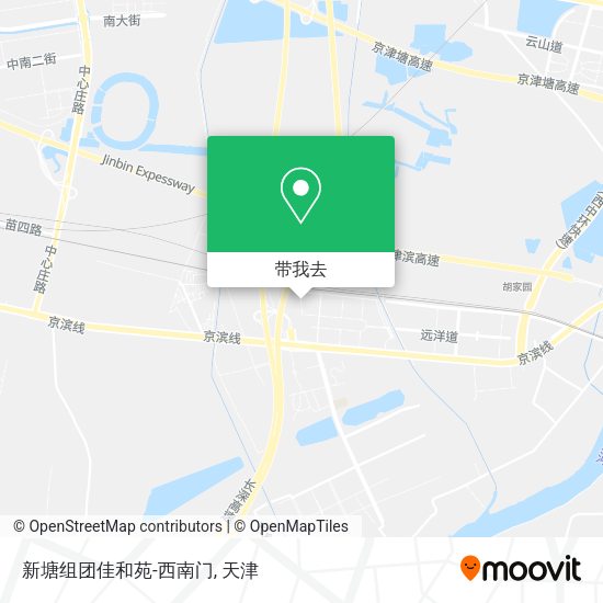 新塘组团佳和苑-西南门地图