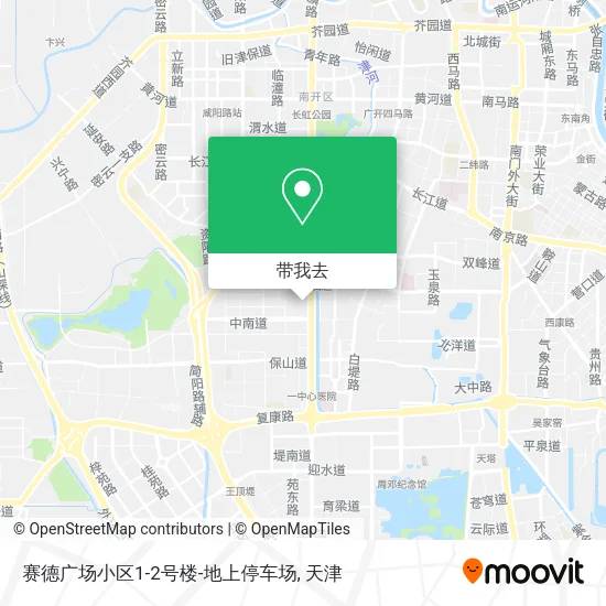 赛德广场小区1-2号楼-地上停车场地图