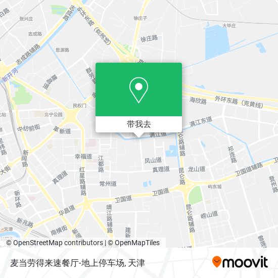 麦当劳得来速餐厅-地上停车场地图