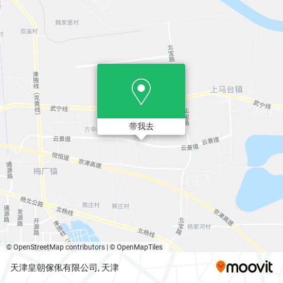 天津皇朝傢俬有限公司地图