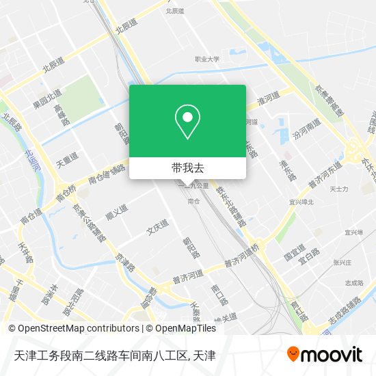天津工务段南二线路车间南八工区地图
