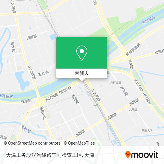 天津工务段汉沟线路车间检查工区地图