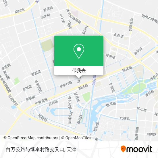 白万公路与继泰村路交叉口地图
