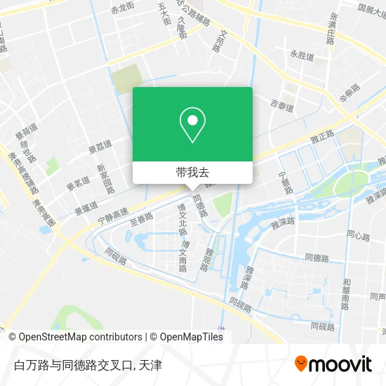 白万路与同德路交叉口地图