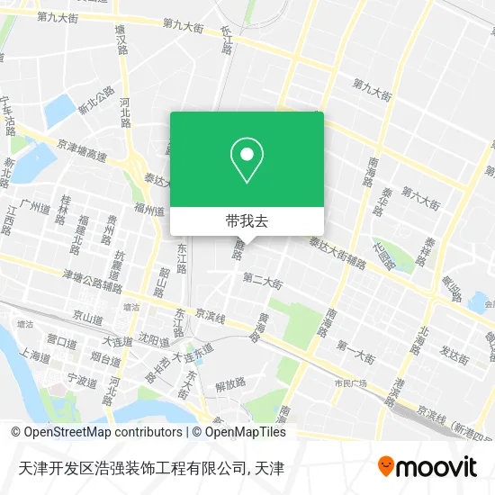 天津开发区浩强装饰工程有限公司地图
