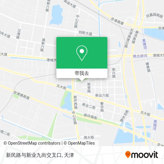 新民路与新业九街交叉口地图