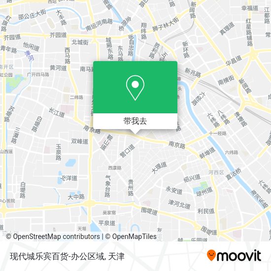 现代城乐宾百货-办公区域地图