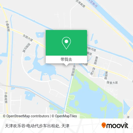 天津欢乐谷-电动代步车出租处地图