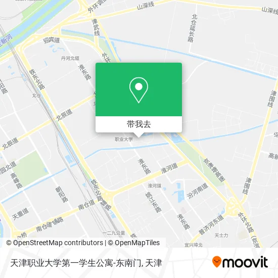 天津职业大学第一学生公寓-东南门地图